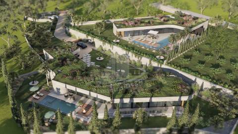 Moradia térrea implantada em 1870m2 de terreno