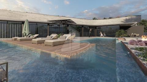 Moradia térrea implantada em 1870m2 de terreno