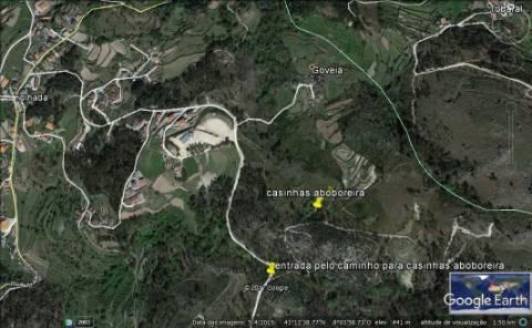 Quinta/terreno com cinco casas em pedra para recuperar