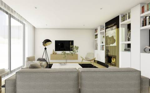 Moradia em projecto de construção, situada a 1km da Praia do Cabo Mondego, com vistas de Serra e Mar