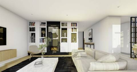 Moradia em projecto de construção, situada a 1km da Praia do Cabo Mondego, com vistas de Serra e Mar