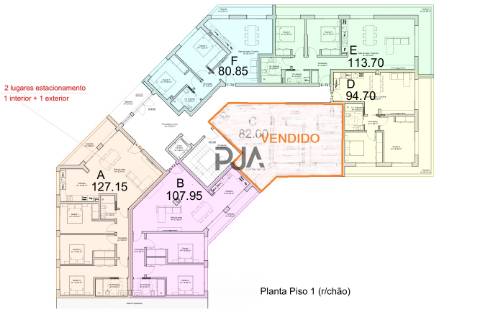 Apartamento T2 em Mangualde