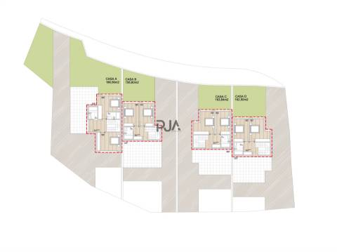 Moradias Geminadas T3 em Povoa de Abravese , Viseu