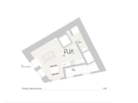 Apartamento T1 para arrendar em Abraveses, Viseu