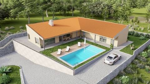 Moradia em Caminha com piscina em lote de 1550mts2