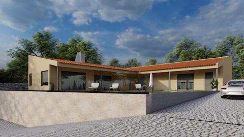 Moradia em Caminha com piscina em lote de 1550mts2