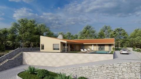 Moradia em Caminha com piscina em lote de 1550mts2