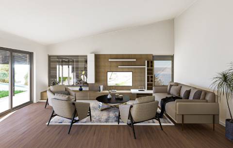 Moradia em Caminha com piscina em lote de 1550mts2