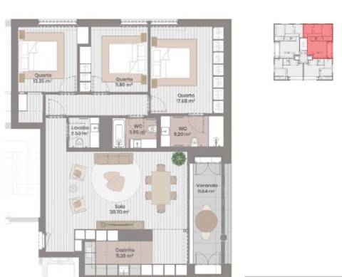 T3 c jardim e garagem na Prelada.