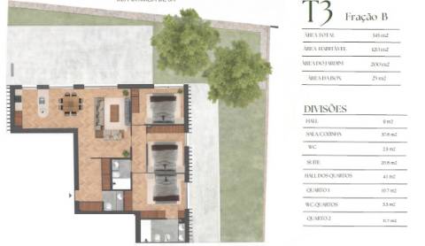 T3 c/ jardim à Marechal Gomes da Costa