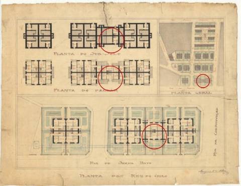 Moradia T3 p/ recuperar no centro histórico Rua Serpa Pinto no Porto.