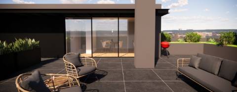 T1 no centro Leça da Palmeira junto à praia