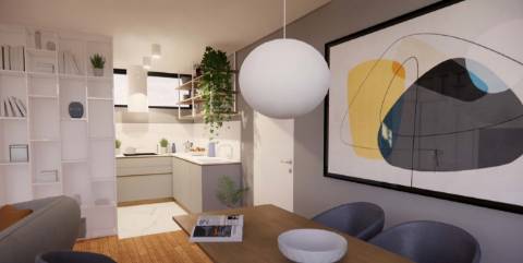 T1 no centro Leça da Palmeira junto à praia