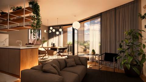 T1 no centro Leça da Palmeira junto à praia