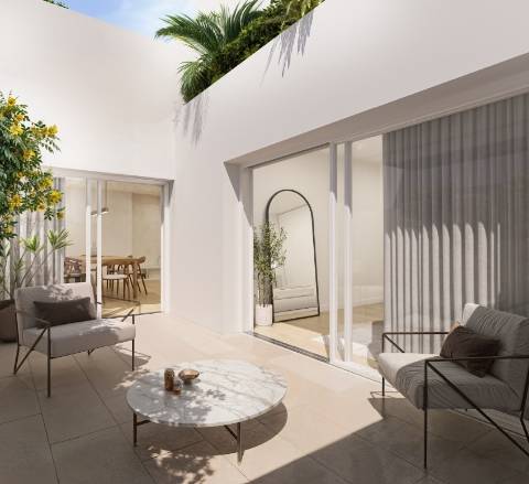 T4 novo c/ pátio em matosinhos sul