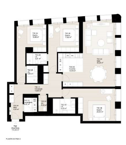 T3 em condomínio privado na baixa Portuense