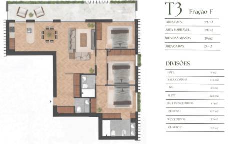 T3 c/ varanda à Marechal Gomes da Costa