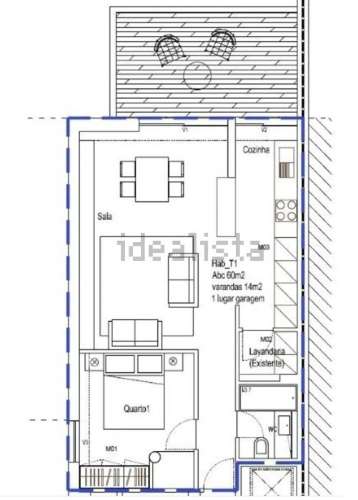 T1 c/ varanda na Av. Brasil na Foz do Douro