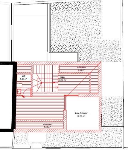 Terreno com moradia em ruína para construção em Condomínhas