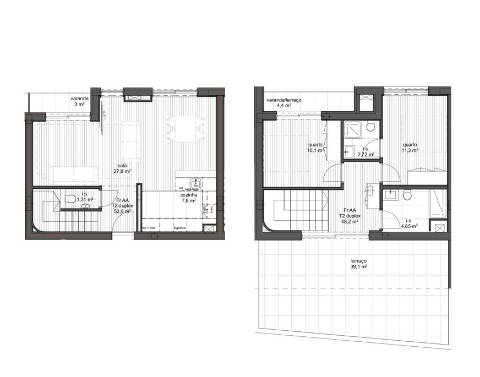 T2 c/ garagem no centro do Porto