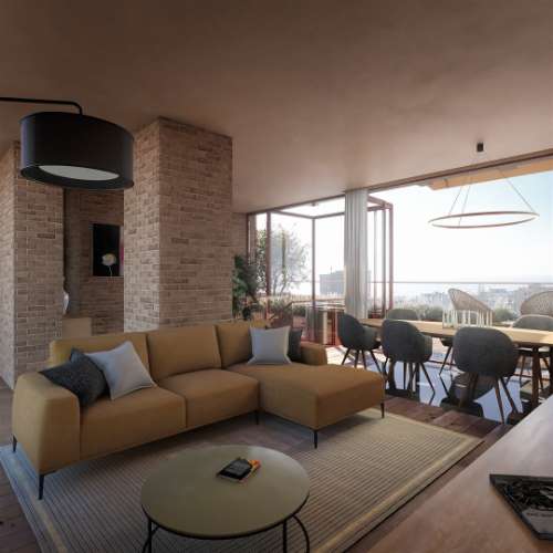 T3 duplex nos Pinhais da Foz com terraço e com vistas mar