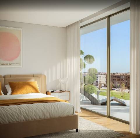 T3 com terraço em frente à praia em Vila do Conde