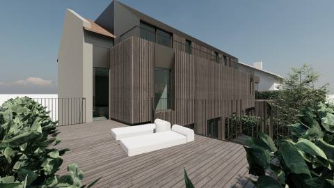 Moradia T4 c/ jardim junto ao rio nas Condominhas