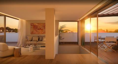 T3 de luxo c/ terraço em construção na Av da Boavista