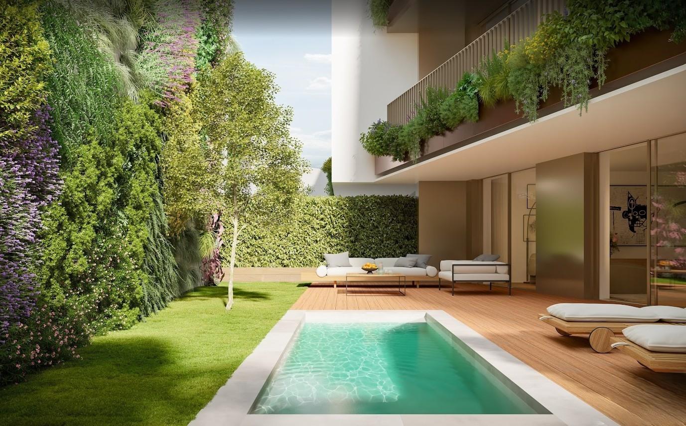 T4 de luxo c/ terraço e piscina com 485 m2 em construção na Av da Boavista