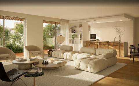 T3 de luxo c/ varanda com 200 m2 em construção na Av da Boavista