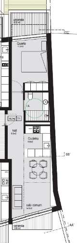 T1 c/ Varanda na Foz Velha