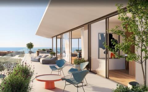 T3 com terraço em frente à praia em Vila do Conde