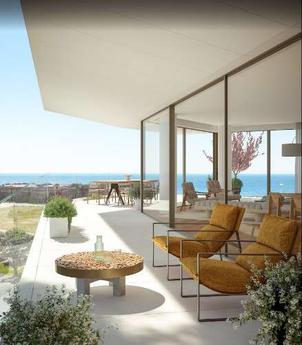 T3 com terraço em frente à praia em Vila do Conde