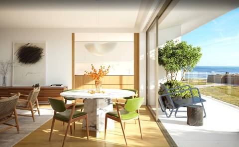 T2 com varanda em frente à praia em Vila do Conde