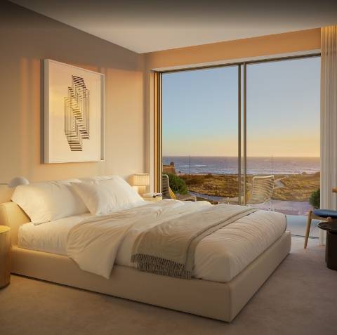 T2 com varanda em frente à praia em Vila do Conde