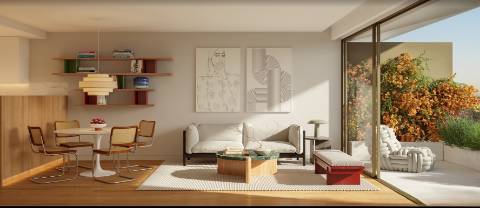 T2 com varanda em frente à praia em Vila do Conde