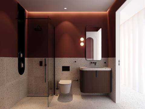 T2 remodelado e equipado c/ alpendre no Porto