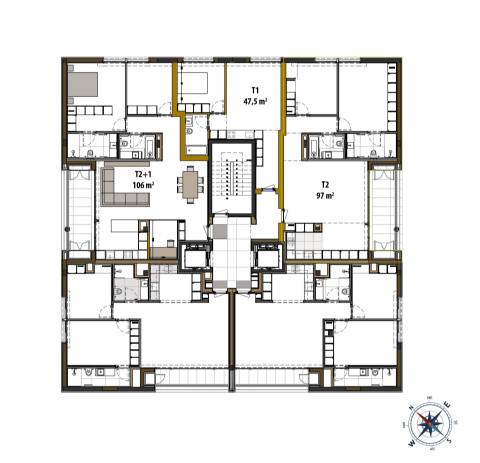 T2 c varanda e garagem na Prelada.