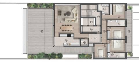 T4 c/ terraço de 90m2 no coração da Foz do Douro
