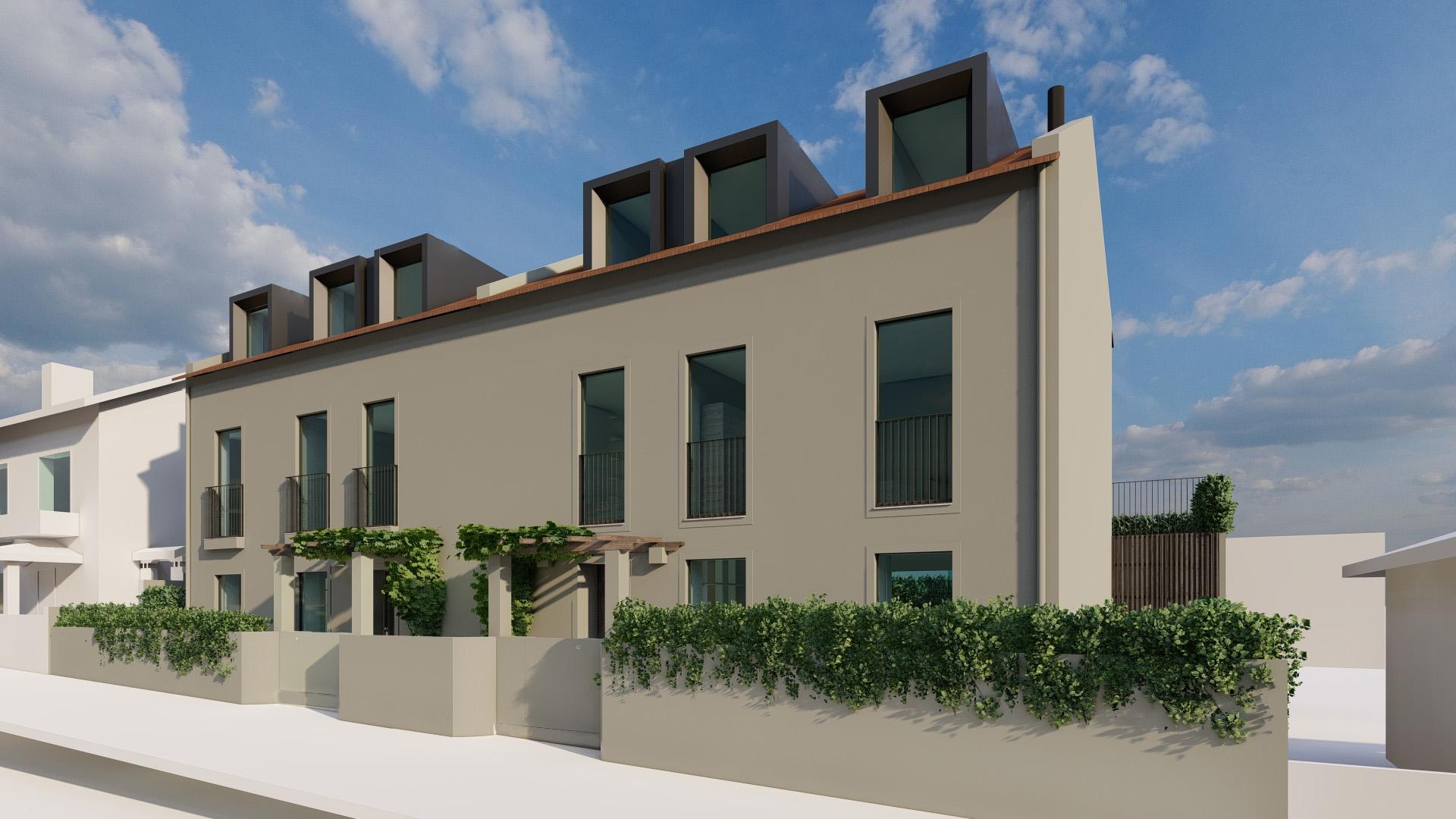 Moradia T4 c/ jardim junto ao rio nas Condominhas