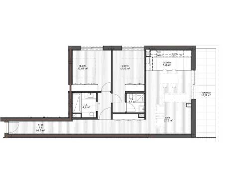 T2 c/ garagem no centro do Porto