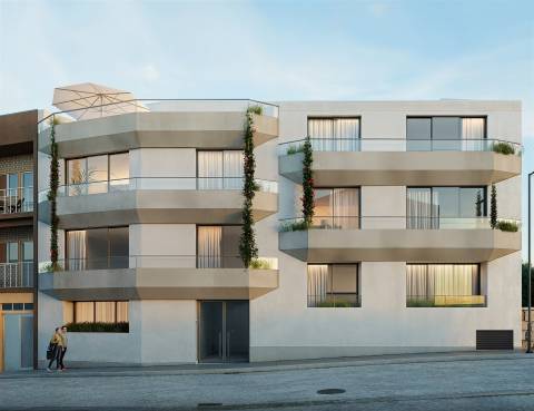 T2, novo nas Condominhas, inserido no Bloco 1 com 78 m2, lugar de garagem e arrumo