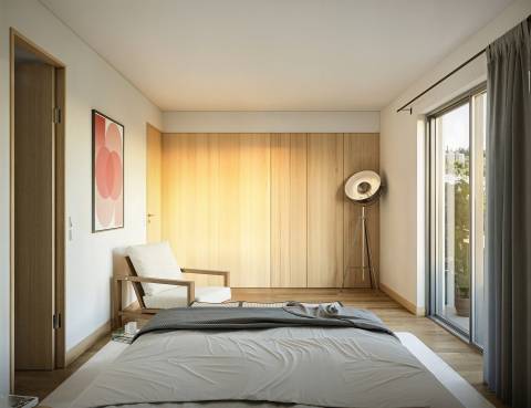 T3 novo c/ logradouro nas Condominhas, inserido no Bloco 2 com 125 m2, lugar de garagem e arrumo