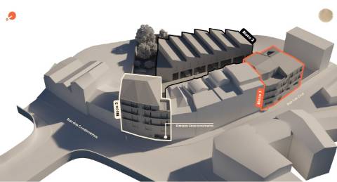 T3 novo c/ logradouro nas Condominhas, inserido no Bloco 2 com 125 m2, lugar de garagem e arrumo