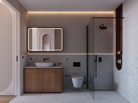 T2 remodelado e equipado c/ alpendre no Porto