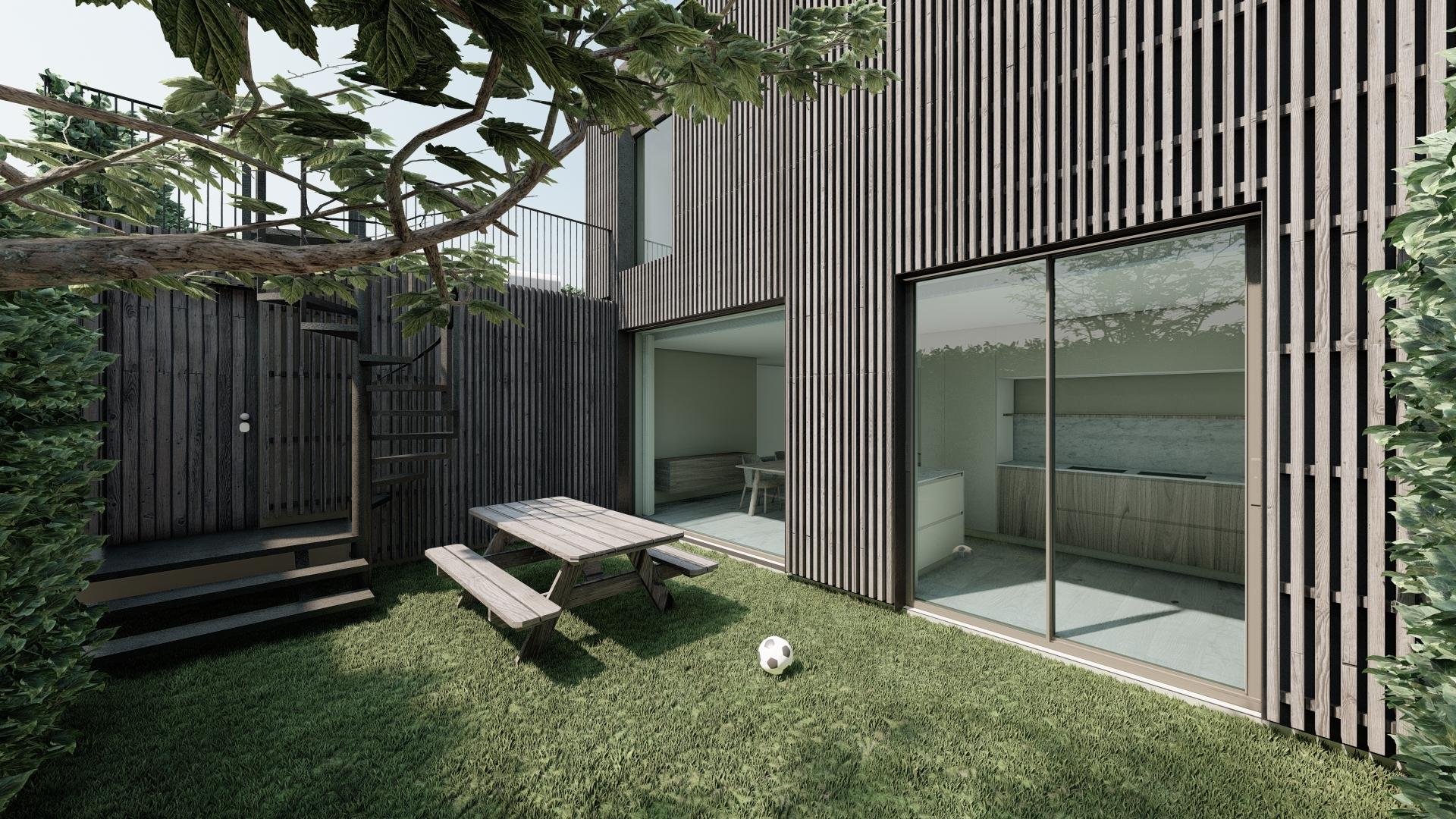 Moradia T4 c/ jardim junto ao rio nas Condominhas