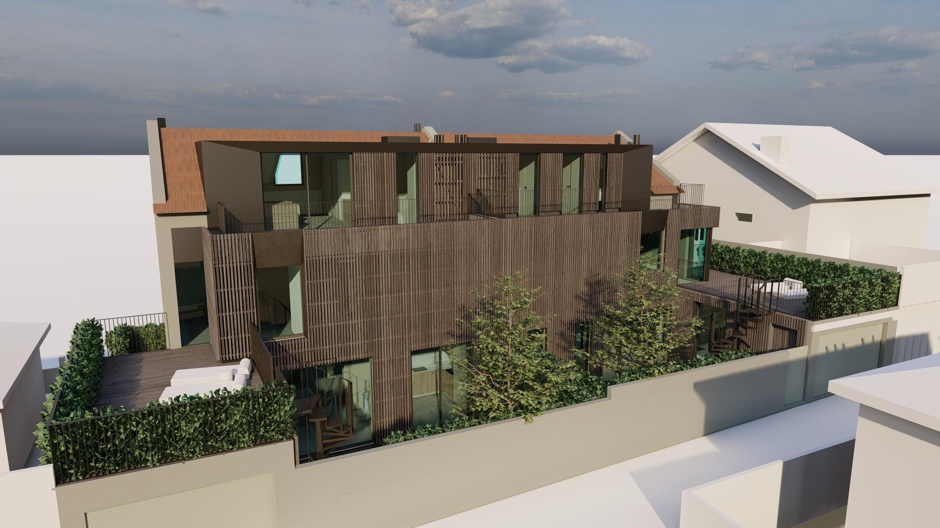 Moradia T4 c/ jardim junto ao rio nas Condominhas