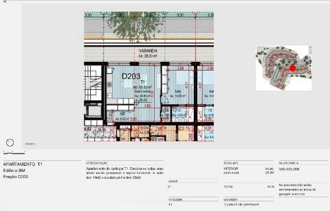 T1 | novo | Varanda 28 mt2 na Foz Velha no Porto
