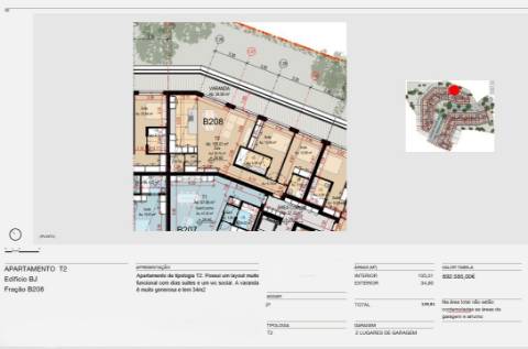 T2 | novo | Varanda 35 MT2 na Foz Velha no Porto