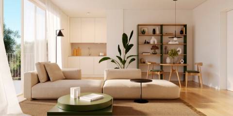 T0 Duplex com 1 Terraço e 2 Varandas, em construção em Leça da Palmeira